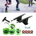 thumbnail image 3 of Camión de monopatín sólido de aleación, pieza de rodillo de llave de rueda de 7 pulgadas, te da un buen Control Negro Claro Verde Zulema Ruedas De Camiones De Skate, 3 of 8