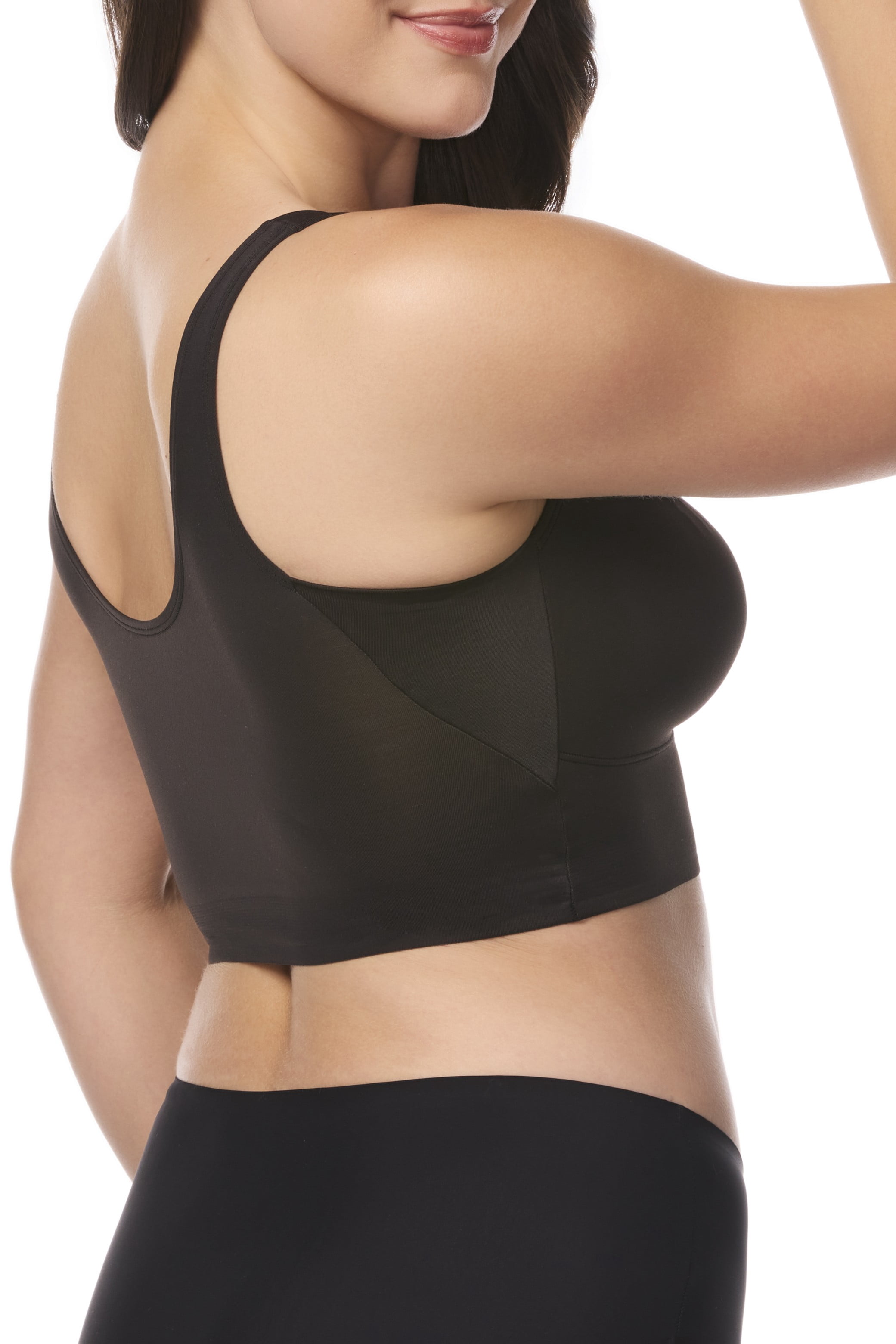 Cupid Women's Firm Control Shapewear, Top Shaping Scoop Neck Lounge Bra, Sizes S-2XL