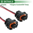 thumbnail image 4 of Arneses de cableado del sensor de temperatura del motor/aceite Unique Bargains 2Pin para Ford F-250 Super Duty 2003-2010 2 Pcs 18gauge, 4 of 6