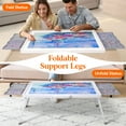 thumbnail image 5 of Lifewit 1500 Piece Puzzle Table with Foldable Legs, Divided Drawers, Extra Felt Trays, Protective Cover, 33.3" x 25.4", ABS Plastic, White, 5 of 10
