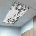 thumbnail image 2 of 4 Pack Oriental Chinese-style Fluorescent Light Covers for Ceiling Lights Abstract Nature Landscape Ink Painting Magnetic Ceiling Light Covers Overhead Light Filters for Office Classroom Home, 2 of 9