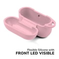 thumbnail image 4 of AirPods Pro Case 2019 2020 [Front LED Visible], GMYLE Silicone Protective Wireless Charging Earbuds Case Cover Skin with Keychain Kit Set Compatible Fit for Apple AirPods Pro (Baby Pink), 4 of 6