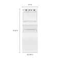 thumbnail image 4 of Whirlpool WETLV27HW 27 Inch Long Vent Stacked Laundry Center, 4 of 4