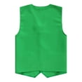 thumbnail image 3 of Miaeowve Kid Girls Boys Volunteer Vest Solid Color Irregular Hem Volunteers Activity Waistcoat Green S/10, 3 of 5