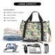 thumbnail image 5 of Fotbe Tropical Flowers Bolsa de Viaje con Estampado, Bolsa de Fin de Semana para Mujer con Compartimento para Zapatos, Bolsa de Gimnasio con Bolsillo Húmedo, 5 of 7