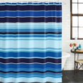 thumbnail image 2 of Mexican Style Bathroom Shower Curtains with 12 Hooks Polyester Waterproof Shower Curtain for Stalls and Bathtubs Colorful Mexico Stripes Ombre Blue Decorative Bathroom Privacy Curtain 66x72 Inches, 2 of 9