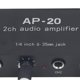 thumbnail image 4 of 2CH Sound Amp Preamplifier nced Input 1/4in 6.5mm Gain Independent Adjustment 0‑20db Preamp, 4 of 4