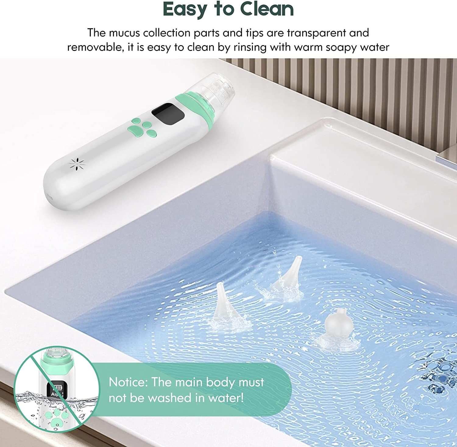 Nasal Aspirator for Baby, Baby Nose Sucker, Booger Sucker for Babies Toddlers Infants Newborns Kids,Automatic Mucus Nose Cleaner Machine
