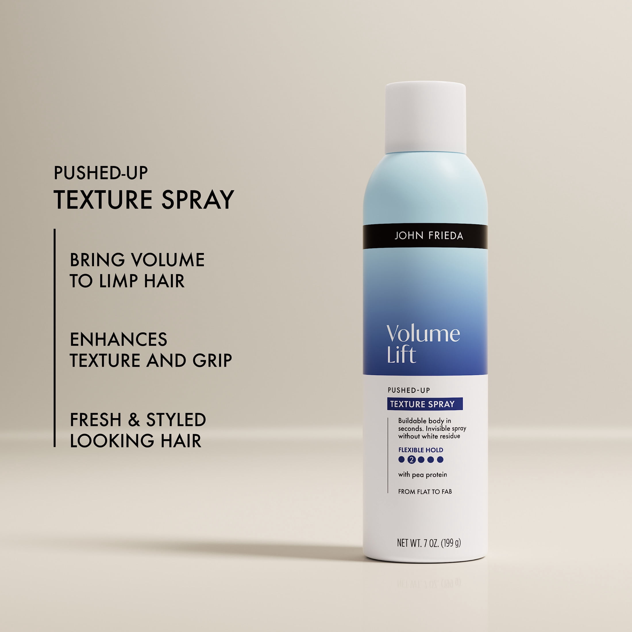 John Frieda Volume Lift Pushed-Up Texture Spray for Hair, 7 oz