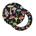 thumbnail image 2 of Easygdp Bright Mushrooms Print Easy To Install Bar Stool Covers&Stool Covers Round&Elastic Stool Cover, Barstool Covers,Washable&Bottom With Elastic Edge-13 inch, 2 of 7
