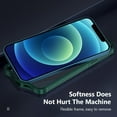 thumbnail image 3 of Case for iPhone 12 iPhone 12 Pro 6.1 inch, Transparent Slim Shockproof Hard PC Back Case with Soft Anti-Slip TPU Edge Anti-Scratch Non-Fingerprint Protector Ultra Thin Phone Cover - Green, 3 of 16