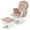 Light pink, variant on Costway Glider and Ottoman Cushion Set Wood Baby Nursery Rocking Chair Beige