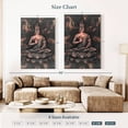 thumbnail image 4 of Elephant Stock Lotus Pose Buddha Wall Art - Vertical Canvas Wall Art - Living Room Wall Decor - People Canvas - Gray And Gold Decor - 34" x 51", 4 of 8