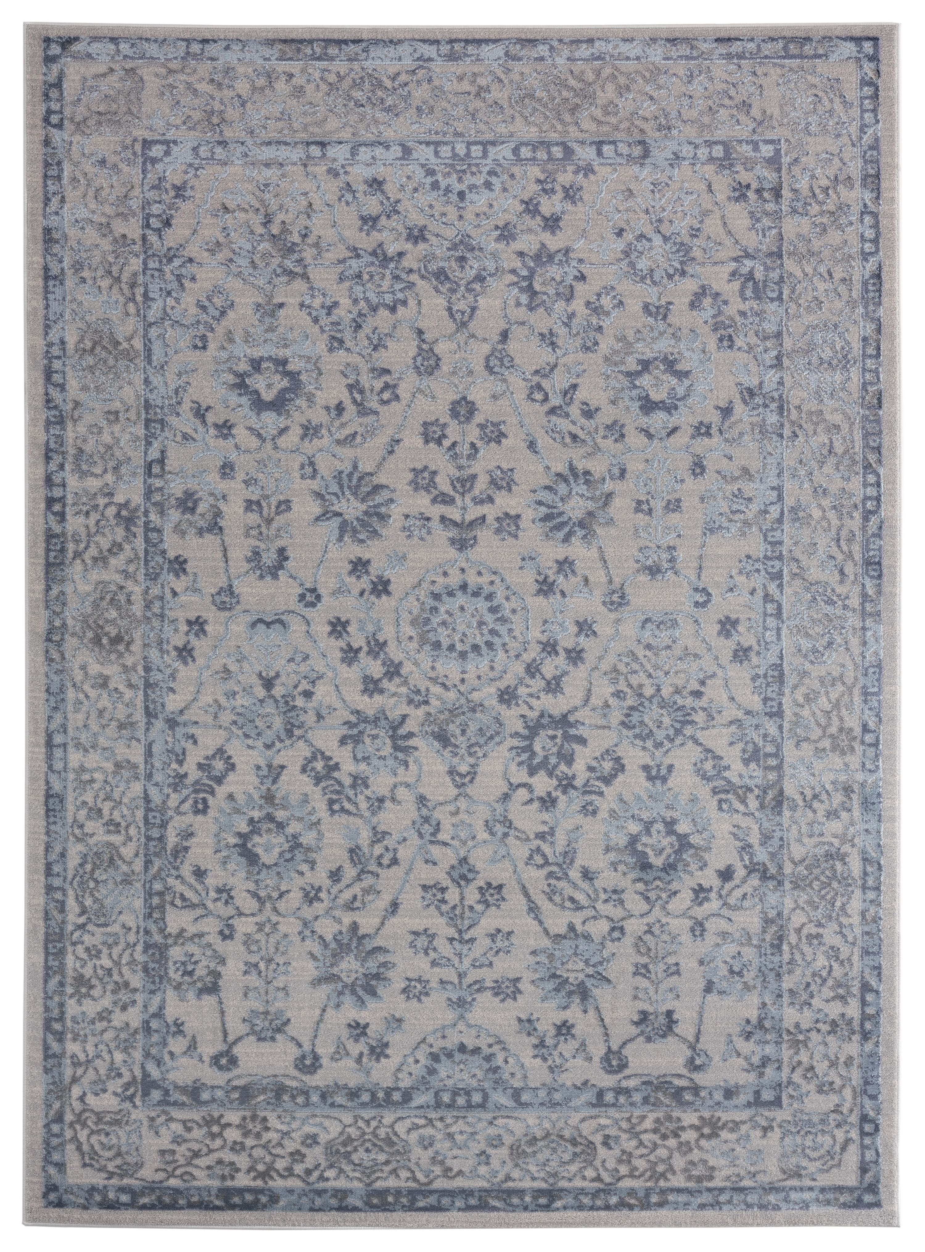 United Weavers Rasbora Arowana Traditional Bordered Runner Rug, Blue, 2'7" x 7'2"