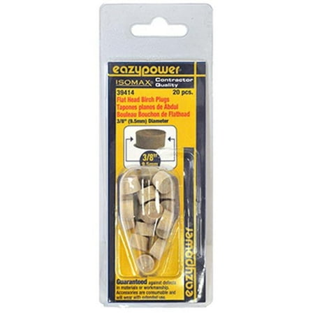 Eazypower 39414 0.38 in. Flat Head Plug- 20 Pack