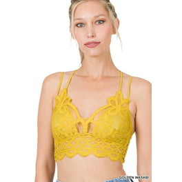 Ahh By Rhonda Shear Women's Seamless Lace Bra with Removable