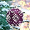 thumbnail image 2 of hulanddfd Glitter Sequin Foam Balls, 3.1 in Christmas Balls Hanging Ornaments for Xmas Tree Outdoor Decor and Holiday Party F, 2 of 6