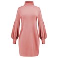 thumbnail image 3 of Colisha Long Sleeve Solid Dress for Womens Mock Neck Casual Tunic Dress Pullover Sweater Dress Jumper, 3 of 4