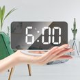 thumbnail image 2 of Eléctrico Espejo LED Despertador Reloj Electrónico Auto Fotosensible Despertador (A) Ndcxsfigh Nuevos Originales, 2 of 9
