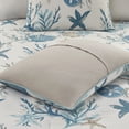 thumbnail image 6 of Madison Park Pebble Beach 7-Piece Coastal Cotton Sateen Comforter Set - Blue, 6 of 11