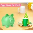thumbnail image 2 of Piggy Bank PJDRLLC de plástico irrompible para niñas y niños, 2 of 6