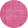 thumbnail image 1 of Ahgly Company Machine Washable Indoor Round Traditional DeepPink Area Rugs, 3' Round, 1 of 7