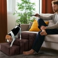 thumbnail image 4 of Precious Tails 3-Step Storage Foldable Cat Dog Pet Steps, 4 of 9