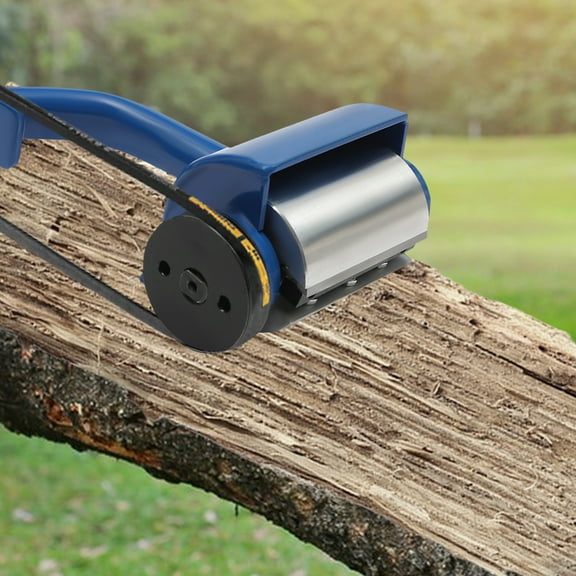 Log Peeler Log Debarking Tool Chainsaw Debarker Attachment with 2 Extra Blades Blue