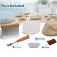 thumbnail image 6 of Kook Banneton Bread Proofing Basket Set with Bread Lame Scoring Tool & Dough Scraper, 6 of 11