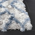 thumbnail image 3 of SAFAVIEH Horizon Milica Abstract Shag Area Rug, Ivory/Blue, 8' x 10', 3 of 8