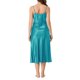 thumbnail image 3 of INSPIRAR CHIC Vestidos de Noche Largos de Satén para Mujeres con Escote en V y Tirantes de Espagueti, Pijamas de Seda, Talla XL, Azul Pavo Real, 3 of 6
