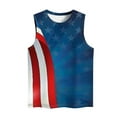 thumbnail image 4 of Frostluinai Patriotic Tank Tops for Women Sleeveless Crew Neck Tee Shirts Lightweight Independence Day Tanks Plus Size Summer Tanks, 4 of 5