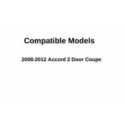 Passenger Right Side Rear Quarter Window Quarter Glass Compatible with Honda Accord 2 Door Coupe 2008-2012 Models
