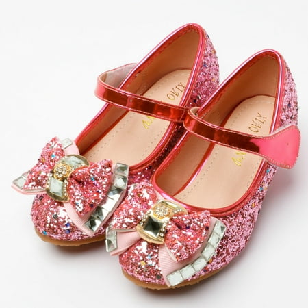 

Leutsin Toddler Girls’ Girl s Sandals Toddler Girls’ Girl s Sandals Infant Kids Baby Girls Pearl Crystal Bling Bowknot Single Princess Shoes Sandals