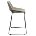 thumbnail image 6 of SAFAVIEH Alexis Square Mid Back Counter Stool, Stone/Black, 6 of 13