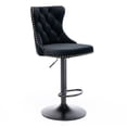 thumbnail image 4 of Dining Chairs A&A Furniture,Swivel Velvet Barstools Adjusatble Seat Height from 25-33 Inch,17.7 inch base, Modern Upholstered Bar Stools with Backs Comfortable Tufted for Home Pub and Kitchen Island,, 4 of 16