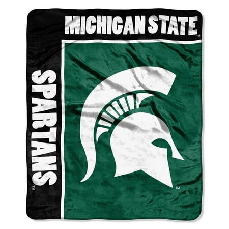 Michigan State NCAA Spartans 50x60 School Spirit Royal Plush Raschel Throw Blanket