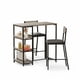 thumbnail image 1 of Juego de Comedor de 3 Piezas para Espacios Pequeños - Mesa de Bar Moderna Rectangular con 2 Taburetes, Estructura de Metal Resistente, Ideal para Apartamento, Cocina, Desayunador o Café en Casa, 1 of 8