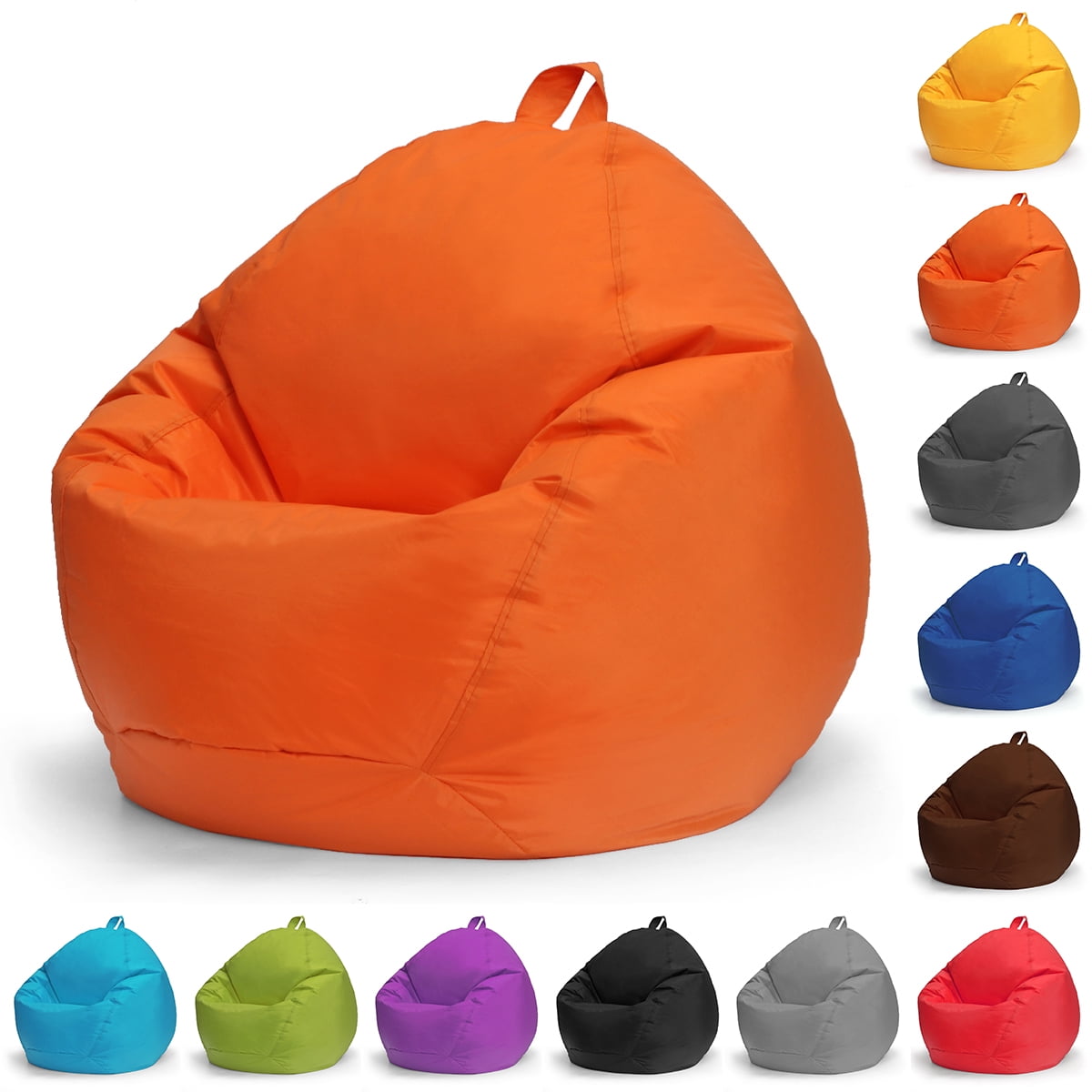 11 Colors Kids/Adults Waterproof Bean Bag Chair Floor Cushion Polyester