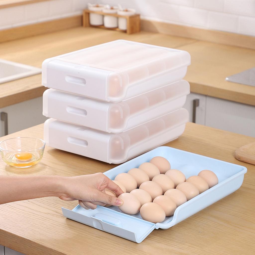 Refrigerator Egg Storage Container Egg Fresh-keeping Box Fruits Vegetable