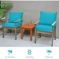 thumbnail image 4 of ZOPan Patio Cushion Set with Pillow, Deep Seat and Back Cushion, Outdoor Chair Pads with Ties, Cushion Replacement for Patio Furniture, Waterproof 6 Inch Thick Indoor Floor Cushion, 4 of 11