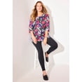 thumbnail image 2 of Catherines Women's Plus Size Petite Easy Fit 3/4-Sleeve V-Neck Tunic, 2 of 4
