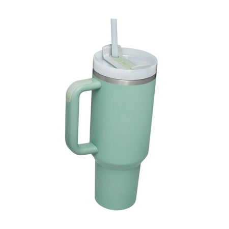

Tumbler with Handle Car Tumbler Cup 40oz with Lid and Straw Women Men Gifts Mug Water Bottle for Iced Tea peacock blue