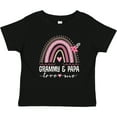 thumbnail image 3 of Inktastic Grammy and Papa Love Me Rainbow Girls Baby T-Shirt, 3 of 5
