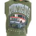 thumbnail image 2 of Ford Bronco Boys Retro Graphic Mineral Washed Hoodie with Long Sleeves, Sizes 4-18, 2 of 6