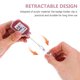 thumbnail image 5 of unbranded Clip Retráctil En Acrílico Rojo Ideal Para Empleado Y Personal Hospitalario, 5 of 6