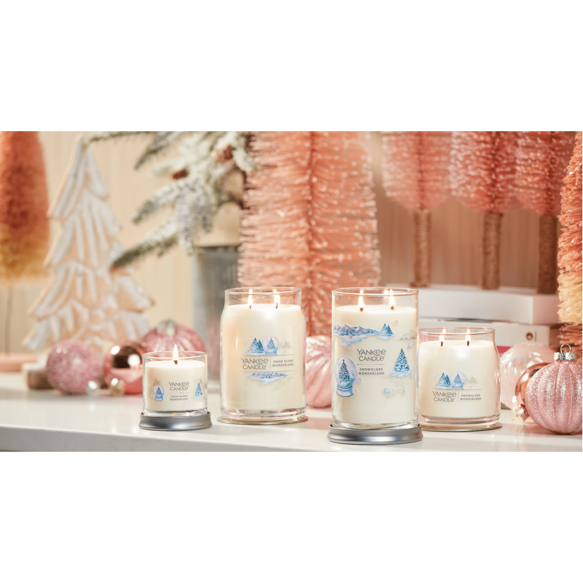 Yankee Candle Snow Globe Wonderland Votive Mini Candles, Christmas