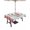 Ivory, variant on Outdoor Tablecloths with Umbrella Hole & Zipper, Pink Roses 60 x102 Inch Rectangle Tablecloths, Spring Horseshoes Floral Leaves Gray Wood Waterproof Table Cloth, Patio/Pool/Picnic Table Covers