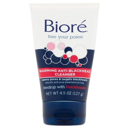 Bioré Warming Anti-Blackhead Cleanser, 4.5 oz - Walmart.com