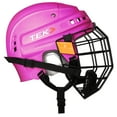 thumbnail image 2 of V3.0 Casque Powertek Rose avec Grille - JR Small, 2 of 8